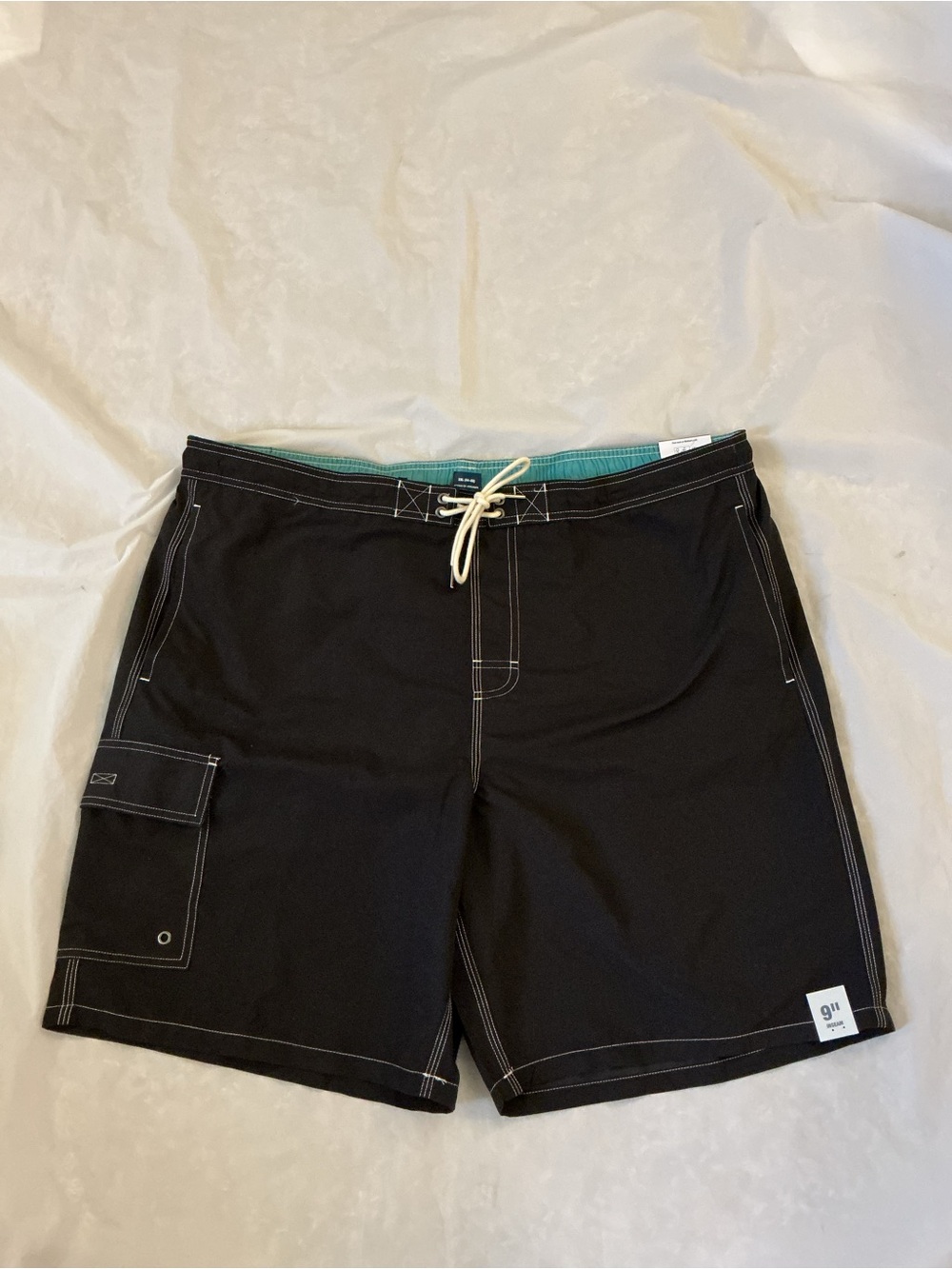 NWT George lined cargo swim board shorts 2XL 9” inseam
